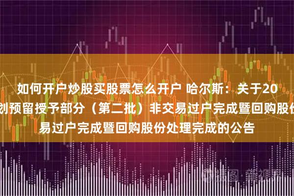 如何开户炒股买股票怎么开户 哈尔斯：关于2024年员工持股计划预留授予部分（第二批）非交易过户完成暨回购股份处理完成的公告